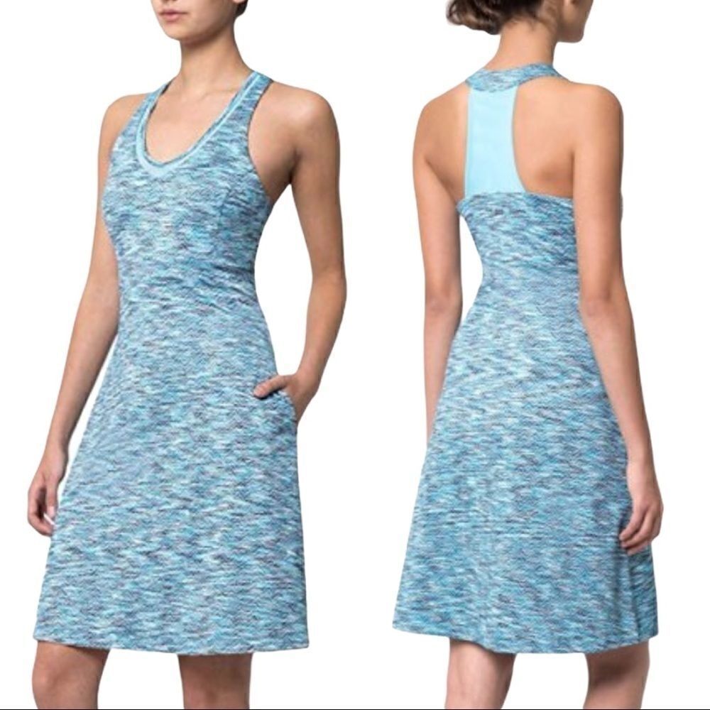 MPG Sport Teal Racerback Fit And Flare Dress Sz S